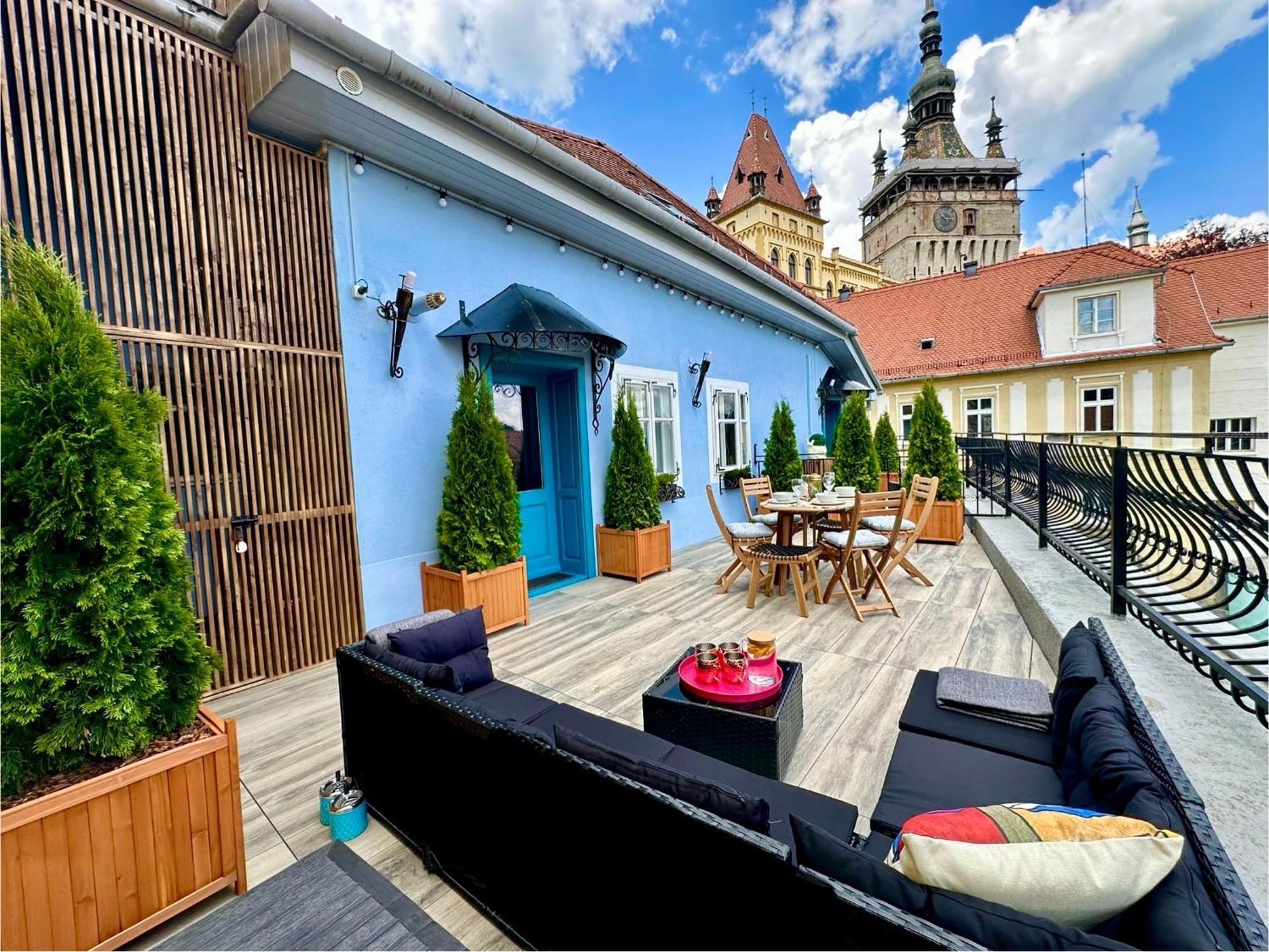 Casa Albastra By Casa Otto Διαμέρισμα Σιγκισοάρα Εξωτερικό φωτογραφία
