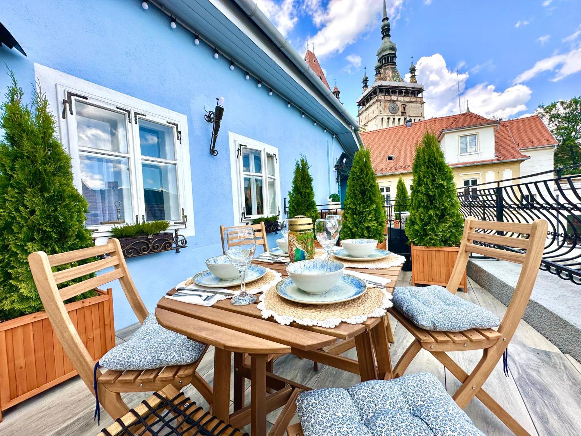 Casa Albastra By Casa Otto Διαμέρισμα Σιγκισοάρα Εξωτερικό φωτογραφία