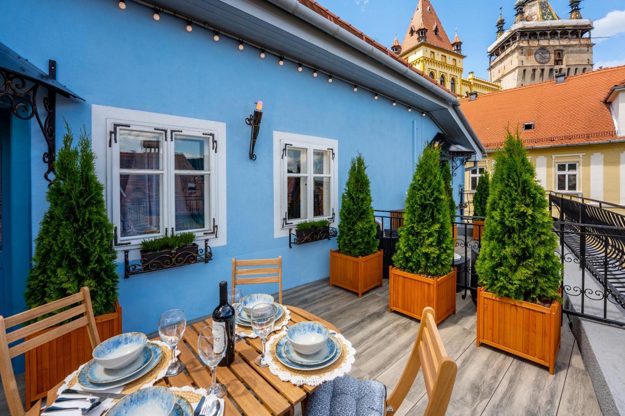 Casa Albastra By Casa Otto Διαμέρισμα Σιγκισοάρα Εξωτερικό φωτογραφία